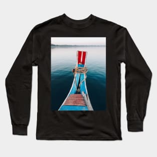 Detail of Old Burmese Wooden Boat Long Sleeve T-Shirt